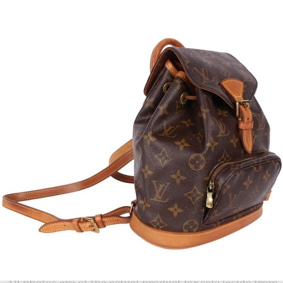 💎 Kendall Jenner 💎 mini BACKPACK Louis Vuitton montsouris pm RARE - Picture 5 of 16